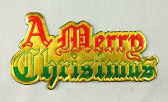 Merry Christmas Paper Motto (63mm x 34mm, Packet 100)